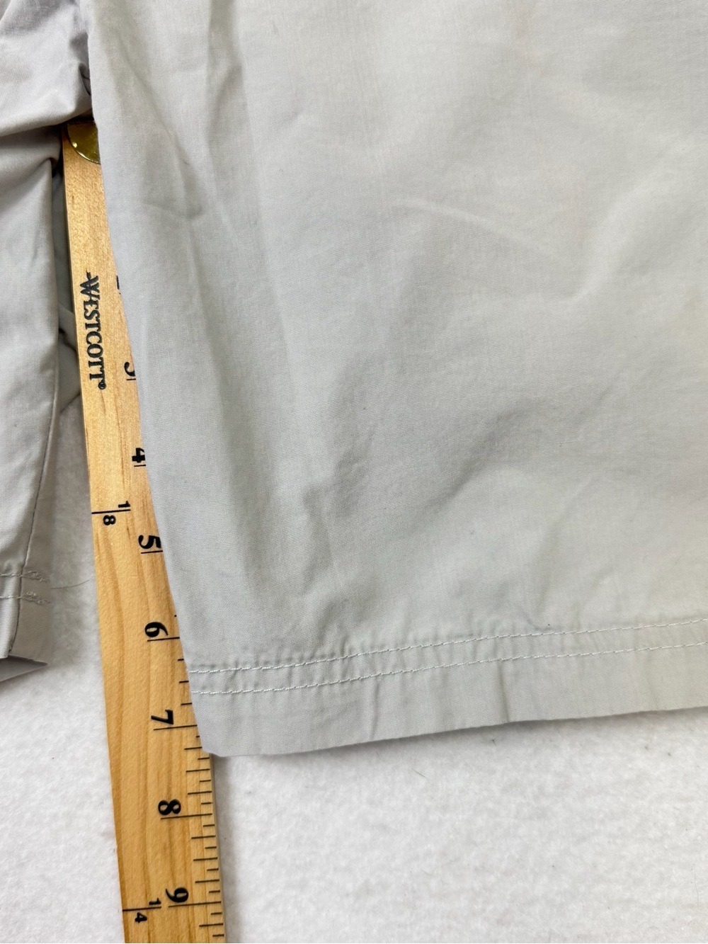 Columbia Men’s Hiking Shorts Size 34x8 Beige Khaki 100% Cotton Lightweight - Picture 9 of 9